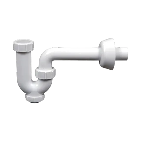 LA FONZA P-TRAP GF028 WHITE PVC LAVATORY