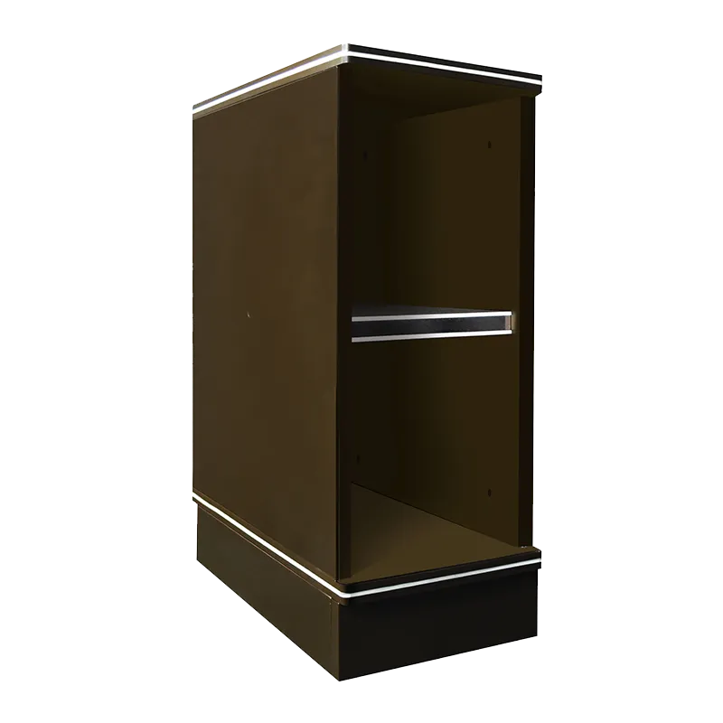 KING COUNTER CABINET PLATINUM DARK OAK PVC COUNTER