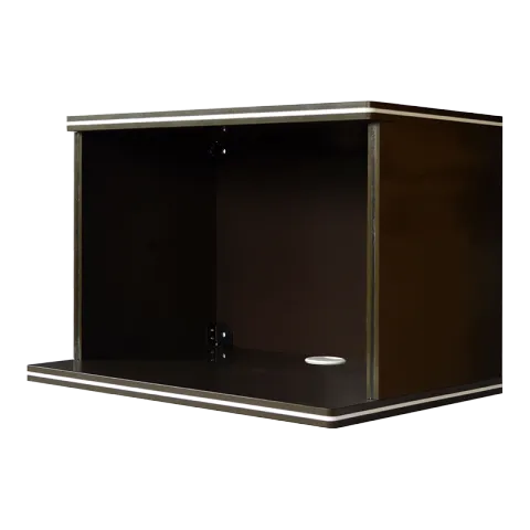 KING MICROWAVE DARK OAK MICROWAVE SHELF
