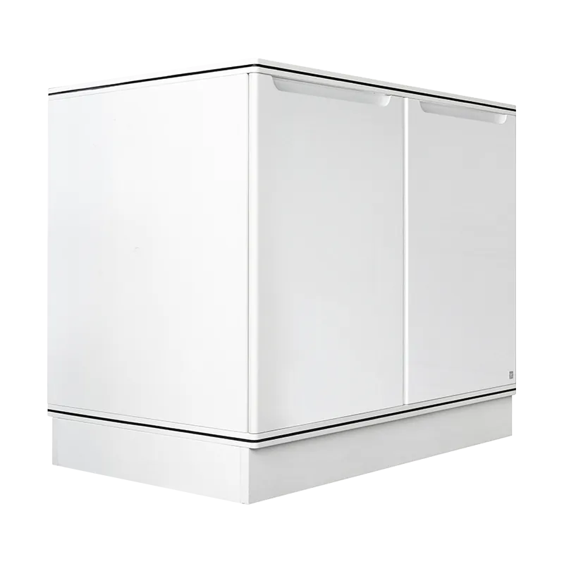 KING COUNTER CABINET PLATINUM WHITE PVC COUNTER