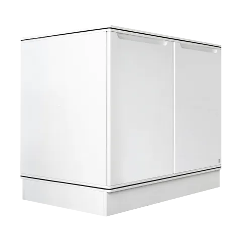 KING COUNTER CABINET PLATINUM WHITE PVC COUNTER