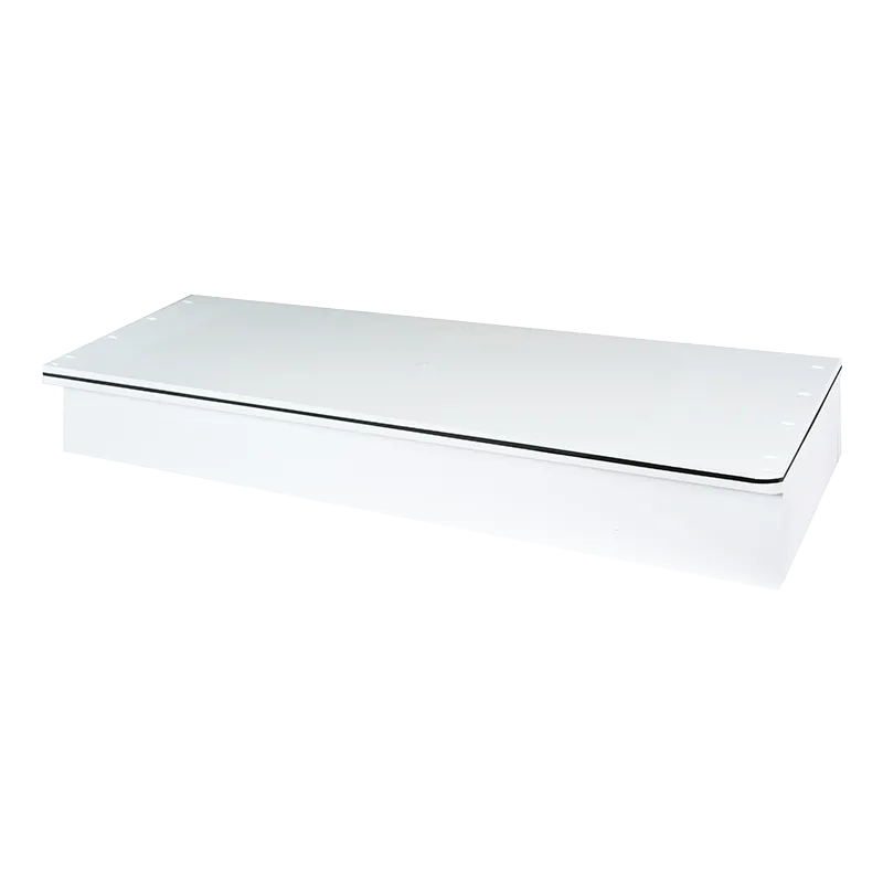 +FLOOR SKIRT KING W/ BOTTOM FRAME  90X35 WHITE