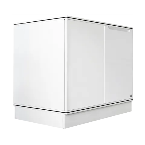 KING COUNTER CABINET WHITE POLYSTYRENE COUNTER