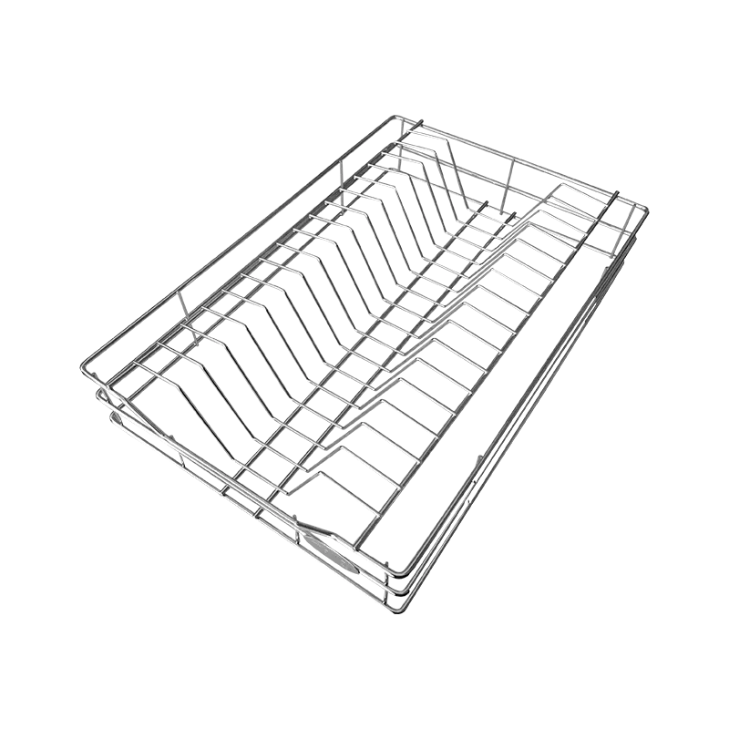 BREMEN PULL-OUT BASKET DDPP-6335 CHROME STAINLESS STEEL PLATE