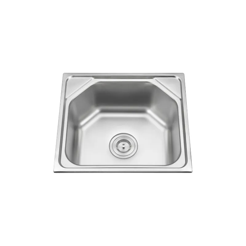 BREMEN SINK JS3838 POLISHED SS201 W/ STRAINER