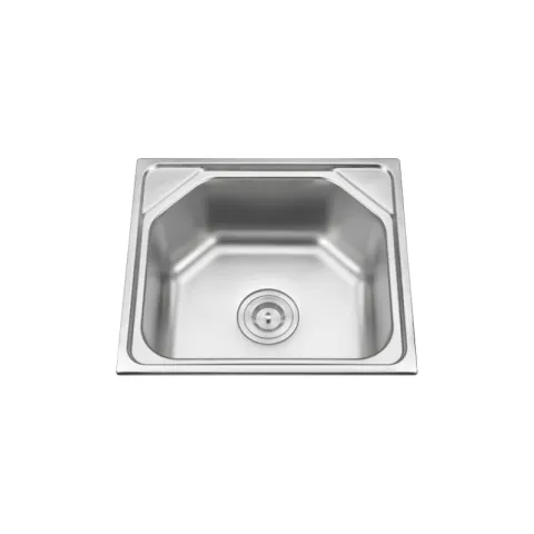 BREMEN SINK JS3838 POLISHED SS201 W/ STRAINER