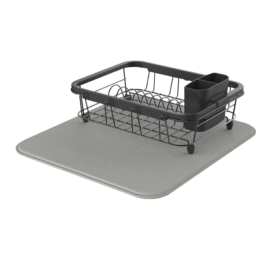 BREMEN DISH DRAINER DDB721-B112142 BLACK STEEL EXTENDABLE