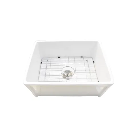 LA FONZA SINK SBP0822-KB001 WHITE CERAMIC COUNTERTOP RECTANGULAR