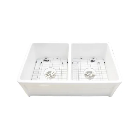 LA FONZA SINK SBPO822-KB003 WHITE CERAMIC COUNTERTOP RECTANGULAR