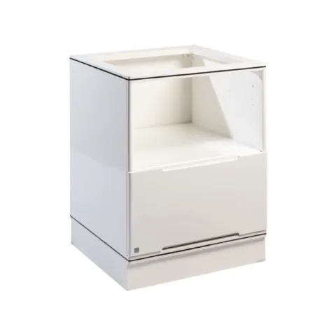 KING DRAWER CABINET DC0822-RO-CDP-1LM-WT WHITE HIPS PLASTIC FLOOR MOUNTED DRAWER 60CM WITH MICROWAVESHEL