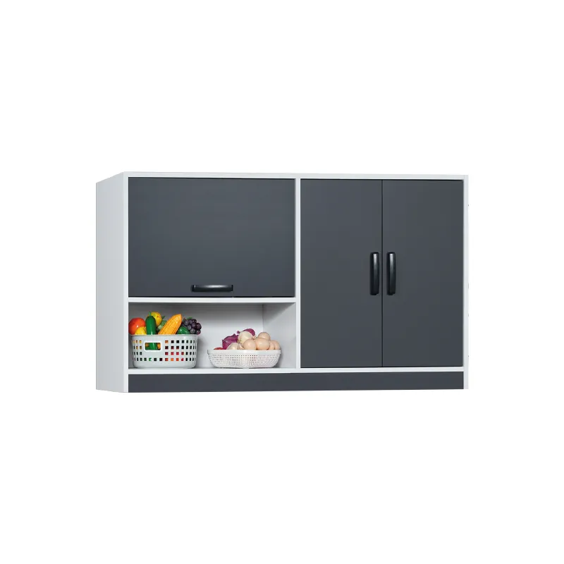 CABINET DARK GREY + WHITE HANGING Particle Board & MDF