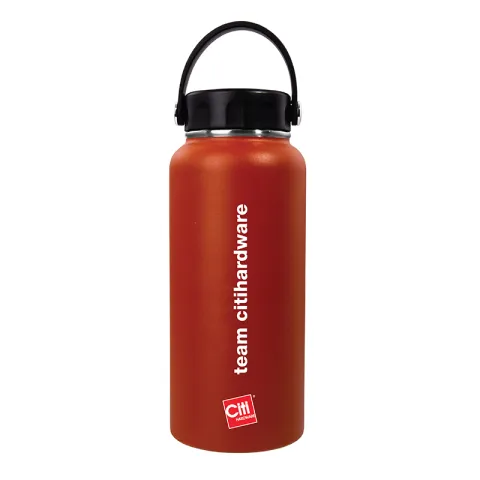 CITI VACUUM FLASK 6668 RED STAINLESS STEEL 304