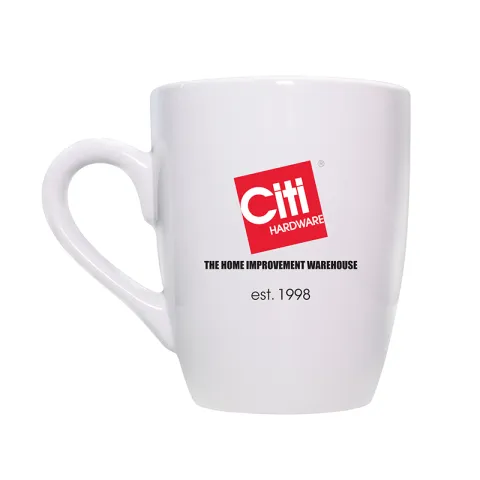 CITI MUG MCZ0322-WHT WHITE CERAMIC PLAIN
