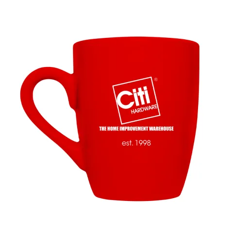 CITI MUG MCZ0322-RED RED CERAMIC PLAIN