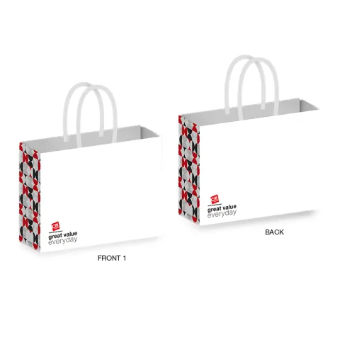 CITI SHOPPING BAG SCM1122-GEOMETRIC WHITE,GRAY,BLACK,RED PP NON WOVEN GEOMETRIC