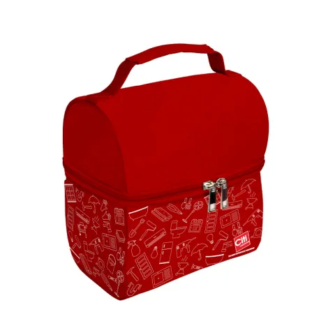 CITI BAG ECB011R RED INSULATION SHEET LUNCH BAG