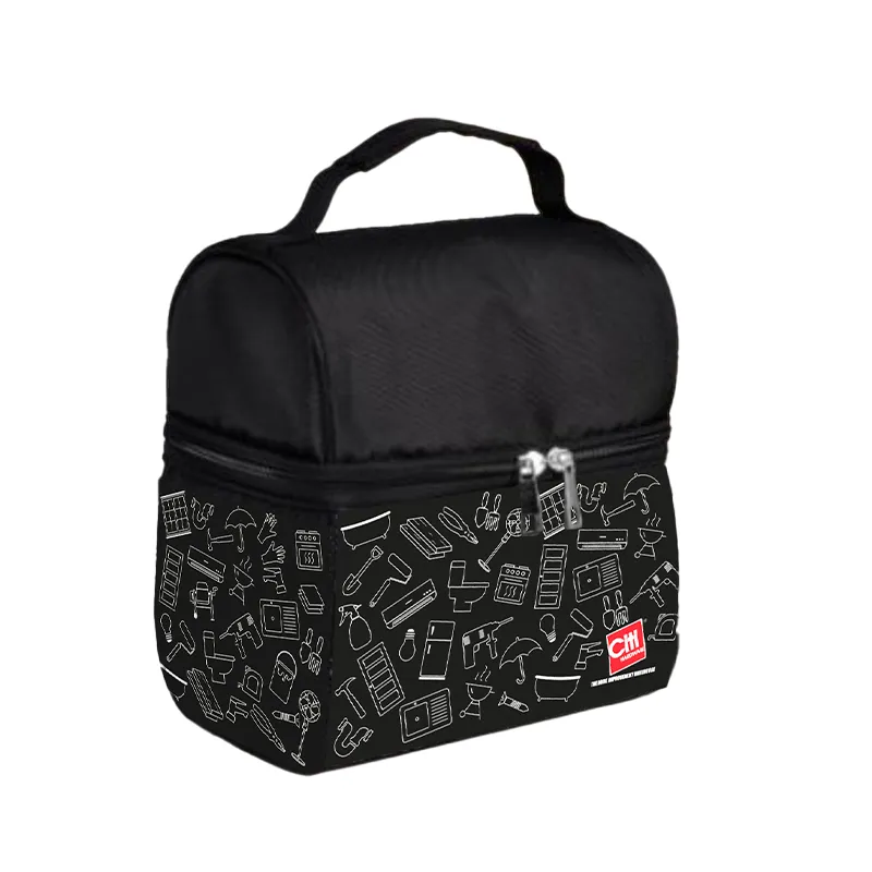 CITI BAG BCE0323-ECB011R BLACK INSULATION SHEET HAND BAG SQUARE