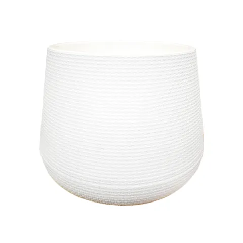 RYKER POT PRK0920-KD2213NW WHITE PVC DECORATIVE ROUND