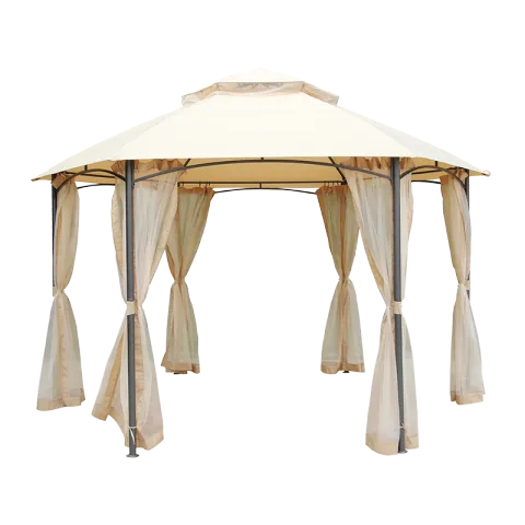 RYKER GAZEBO HEXA GRG0523 GHG225 GOLD BRONZE POLYESTER