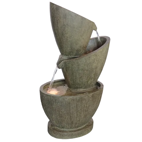 RYKER FOUNTAIN FRS0823-MZ15060AD GRAY POLYRESIN LED LIGHT