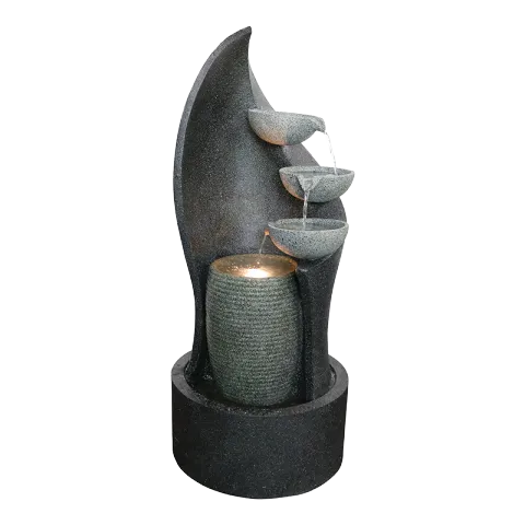 RYKER FOUNTAIN FRS0823-MZ15260GA GRAY POLYRESIN LED LIGHT