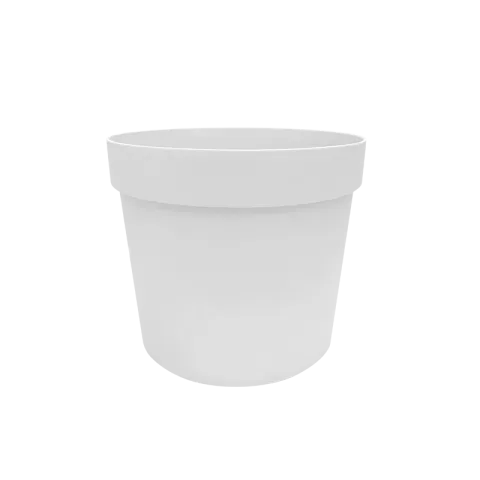 BABA POT PBK0524 BI-505W POT WHITE WHITE BIODEGRADABLE PP