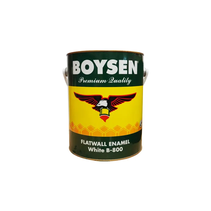 R-PAINT BOYSEN GAL ENAMEL FLATWALL WHITE 800