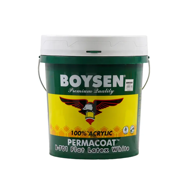R-PAINT BOYSEN PAIL LATEX FLAT WHITE 701