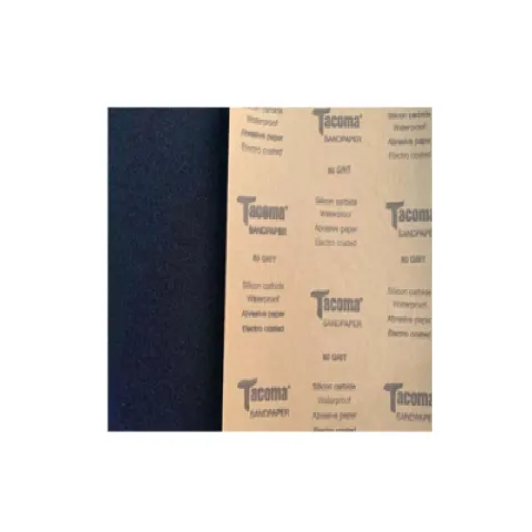 TACOMA SANDPAPER #80 BLACK CRAFT PAPER SILICON CARBIDE HIGH WATERPROOF