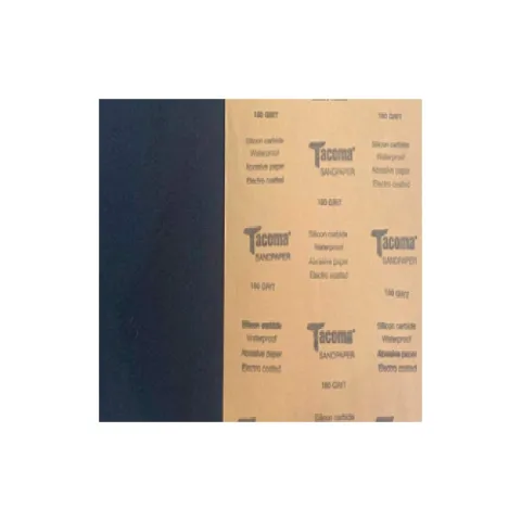 TACOMA SANDPAPER #180 BLACK CRAFT PAPER SILICON CARBIDE HIGH WATERPROOF