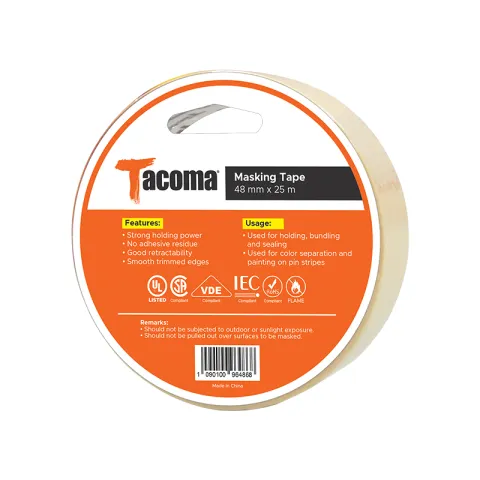TACOMA MASKING TAPE MTY-0923W WHITE CREPE PAPER