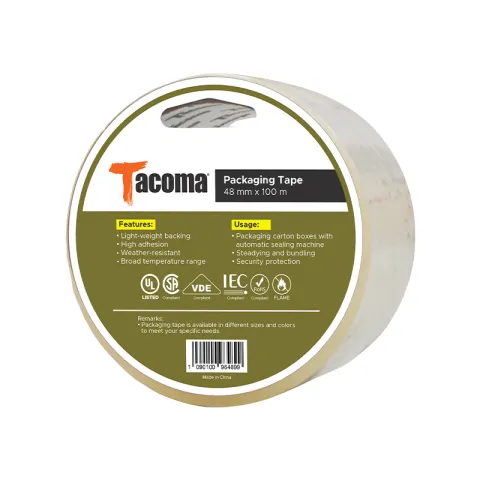 TACOMA PACKAGING TAPE PTY-0923C CLEAR BOPP