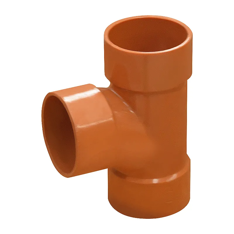 EMERALD PIPE ACCESSORIES ORANGE PVC SANITARY FITTINGS TEE
