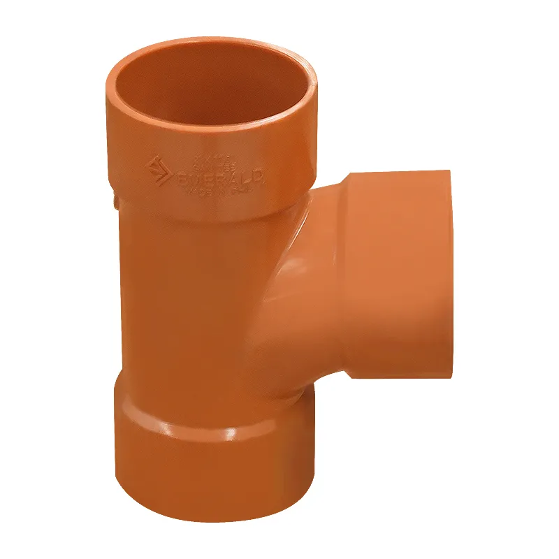 EMERALD PIPE ACCESSORIES ORANGE PVC SANITARY FITTINGS TEE