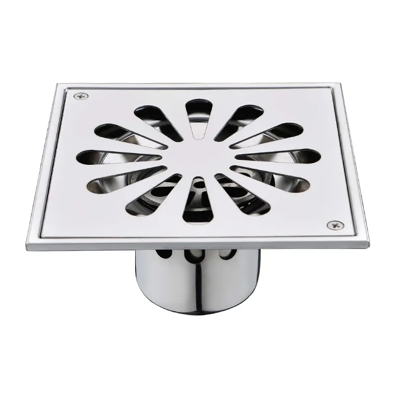 LA FONZA FLOOR DRAIN JK004F CHROME SS304 FLOOR SQUARE