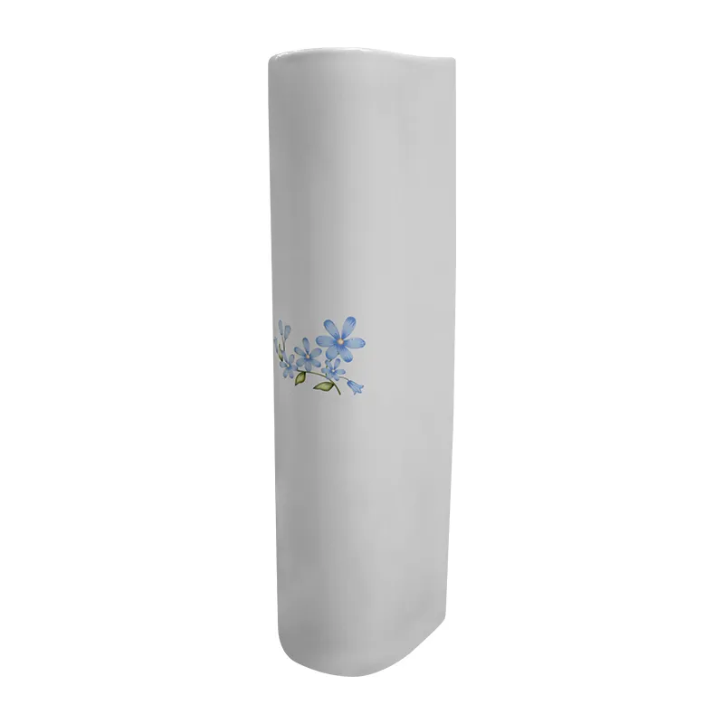 LA FONZA PEDESTAL BOLOGNA P27 WHITE CERAMIC LONG PEDESTAL PLAIN