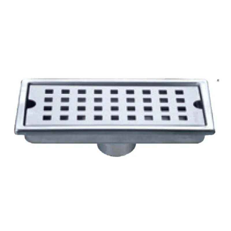 LA FONZA FLOOR DRAIN FLT0224-LFSA100200G BRUSHED STAINLESS STEEL 304 SQUARE WHOLE DRAINGE RECTANGULAR