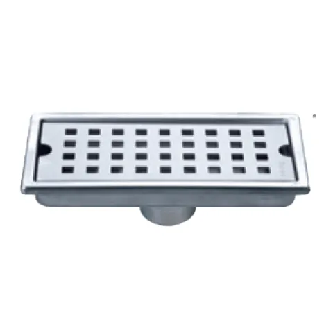 LA FONZA FLOOR DRAIN FLT0224-LFSA100200G BRUSHED STAINLESS STEEL 304 SQUARE WHOLE DRAINGE RECTANGULAR