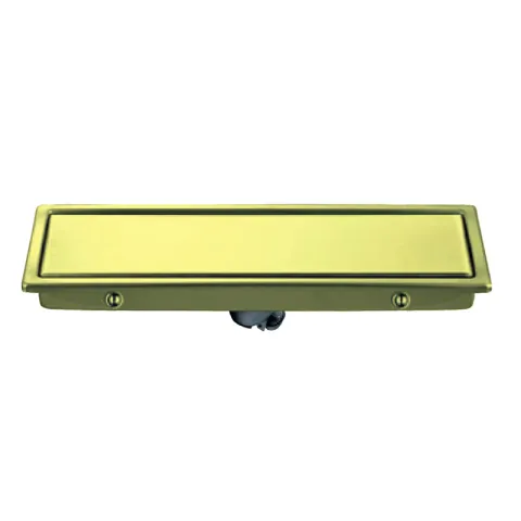 LA FONZA FLOOR DRAIN FLT0224-LFSA100300Y-BG BRUSHED GOLD STAINLESS STEEL 304 SIDE DRAINAGE RECTANGULAR