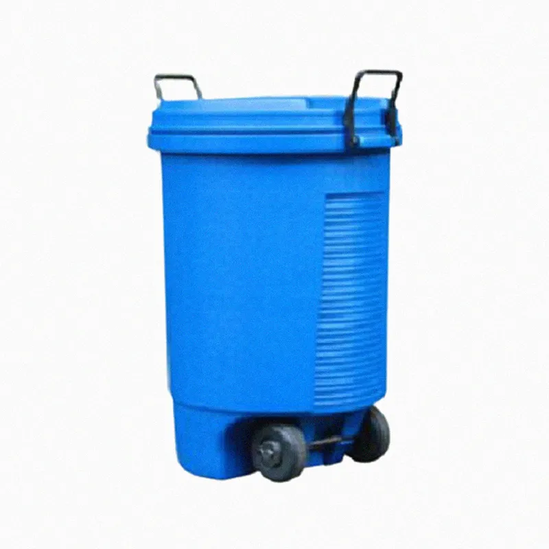TRASH BIN GREEN CARE OD 150L TROLLING BLUE ROUND