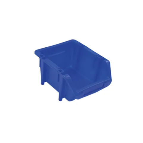 PLASTMANN BIN BOX PBOX MINI SN BLUE HDPE STACKABLE/NESTABLE, HEAVY DUTY MINI