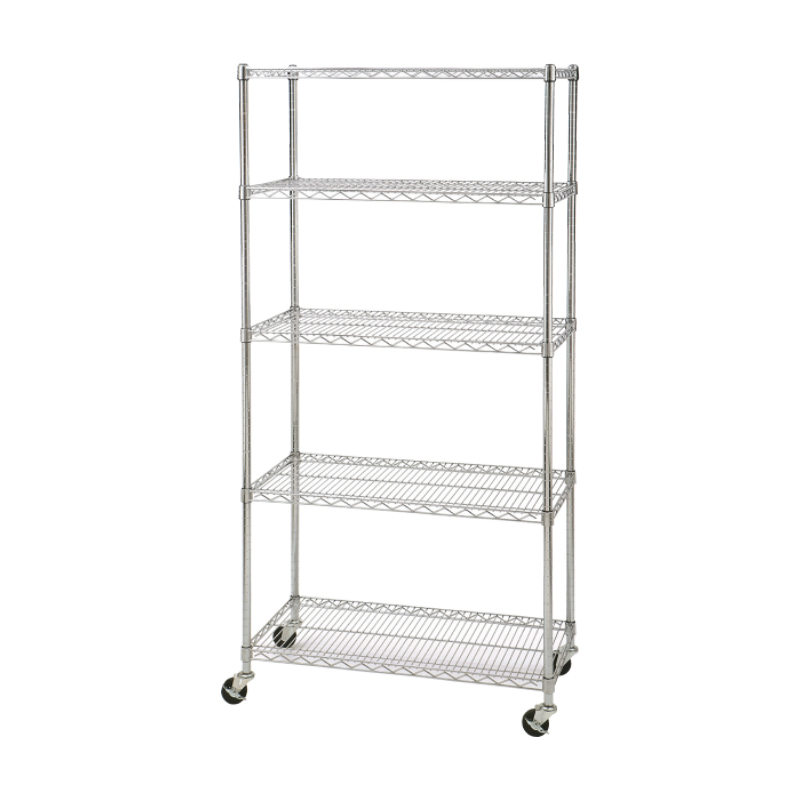 SEVILLE RACK SHE18370Z CHROME STEEL - CHROME PLATED RACK 5 TIER