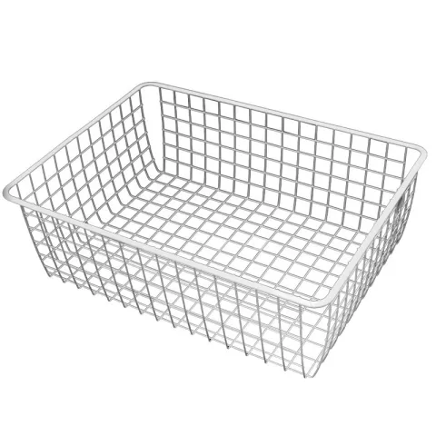 STACK BASKET 14156 WHITE STEEL BASKET WIRE BASKET