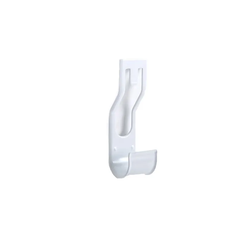 STACK HOOK 10746 WHITE STEEL RAIL HOOK RAIL