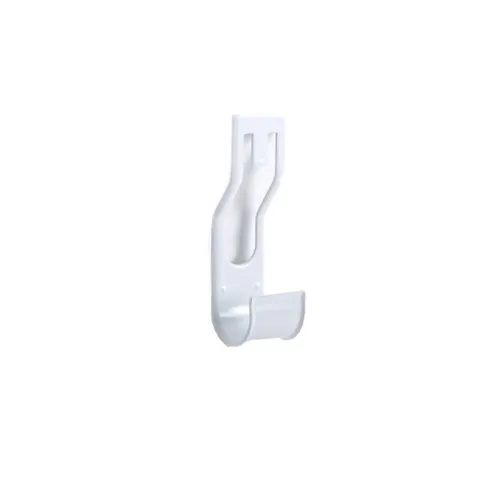 STACK HOOK 10746 WHITE STEEL RAIL HOOK RAIL