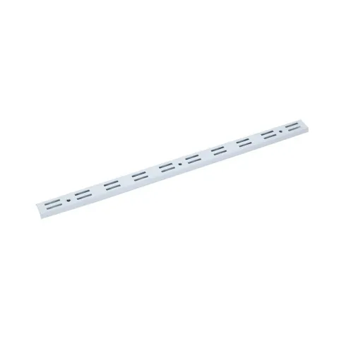 STACK SHELF BRACKET 11548 WHITE STEEL BRACKET DOUBLE SLOT
