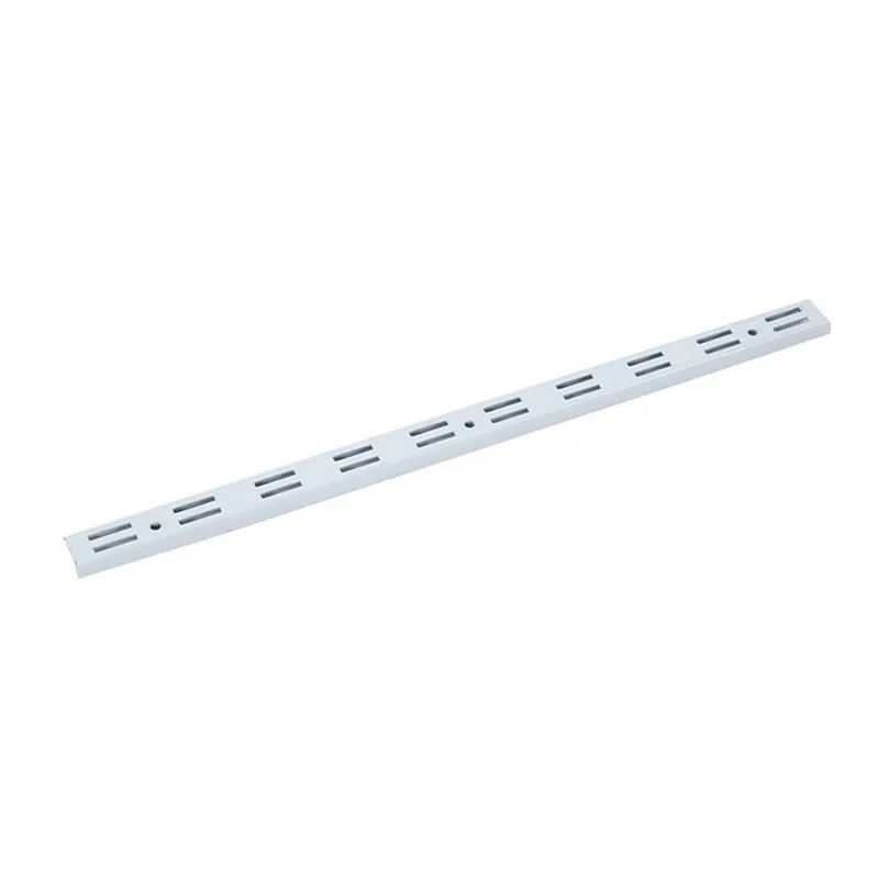 STACK SHELF BRACKET 11549 WHITE STEEL BRACKET DOUBLE SLOT