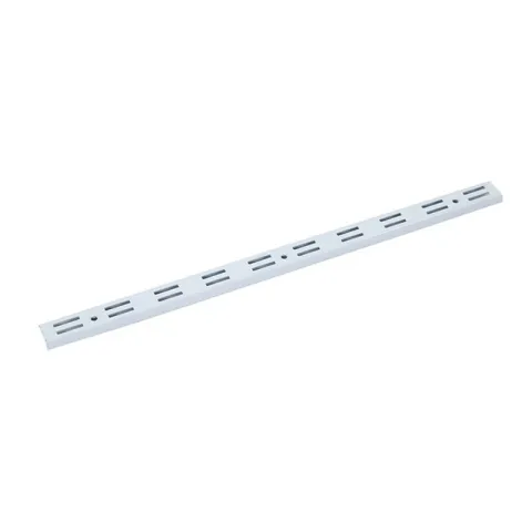 STACK SHELF BRACKET 11549 WHITE STEEL BRACKET DOUBLE SLOT