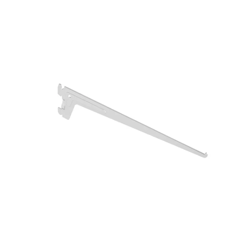 STACK SHELF BRACKET 10072 WHITE STEEL BRACKET SINGLE SLOT
