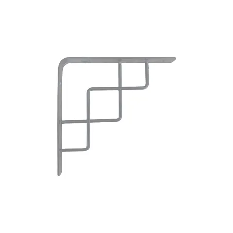 STACK SHELF BRACKET BSY092020-8G GRAY IRON BRACKET ZIGZAG